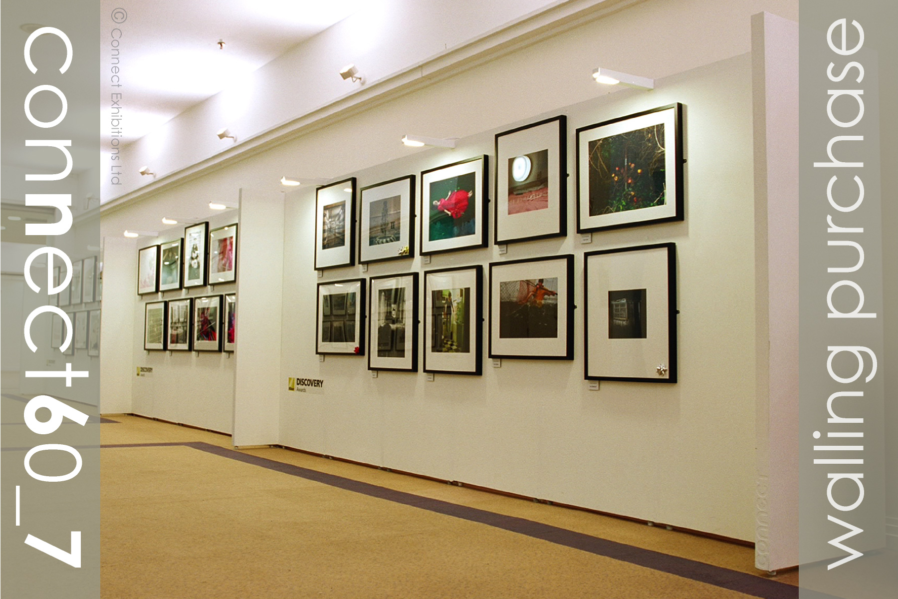 connect 7 Wall System, exhibition layout image, Used by:  School and Colleges. System Type: Connect60_7, Connect60, 7 foot.