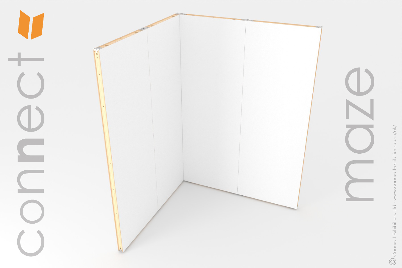 4 x white-room-dividers configuration freestanding