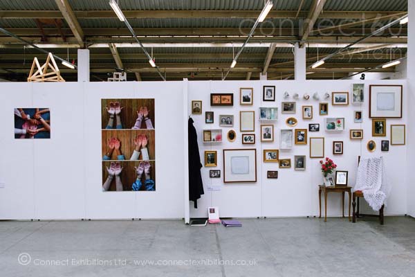 White Gallery Display for a Degree Show Exhibition College -  in  London - UK.