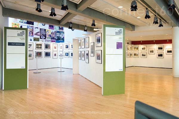 White Exhibition Stand Wall Layout for a Photography Exhibition in Gallery - London - UK.